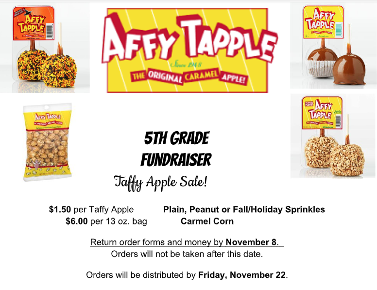 Taffy Apple Fundraiser Flyer