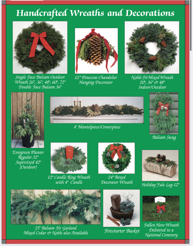 Holiday wreath flyer