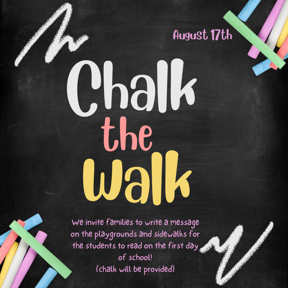 Chalk the Walk Serena Hills Elementary