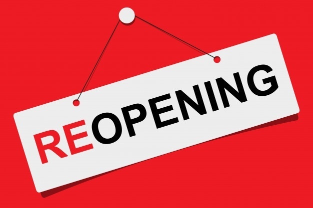 Reopening logo