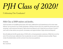 8th-grade Virtual Graduation Plan