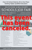 South Cook & Will County Job Fair Canceled