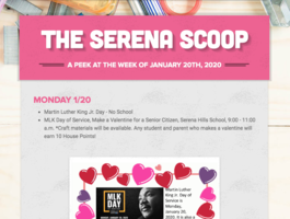 The Serena Scoop 1/20