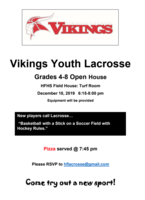 ⭐️HF Vikings Youth Lacrosse OPEN HOUSE⭐️