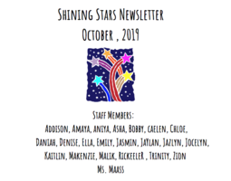 Shining Stars Newsletter - October Edition
